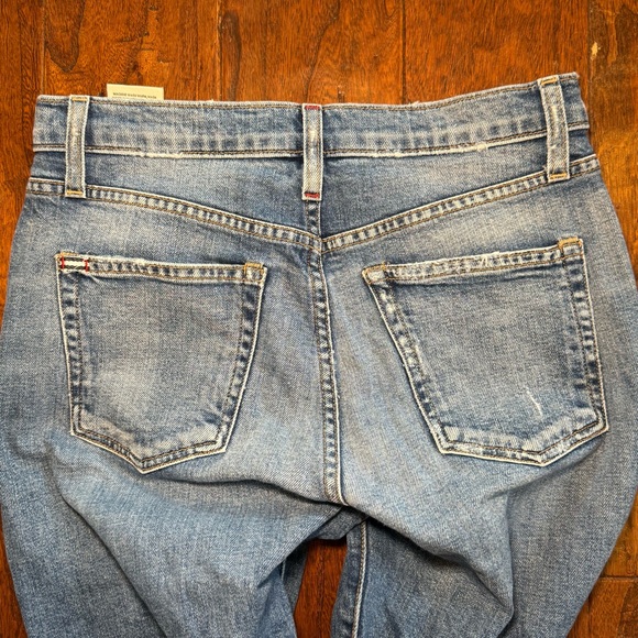 AO.LA Alice & Olivia Amazing Highrise Girlfriend Slim Cropped Jeans 27 - Picture 8 of 14